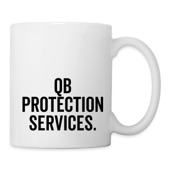 QB Protection Services - Tasse - Weiß - Rechts