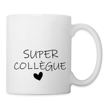 SUPER COLLÈGUE COEUR - Mug blanc - blanc - Droite