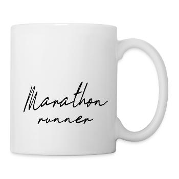 Marathon Triathlon Running Jogging Biking Cycling - Mug - white - Right