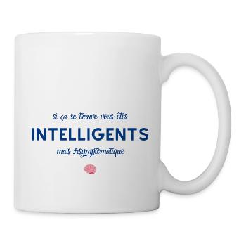 vous êtes intelligents mais asymptomatique - Mug blanc - blanc - Droite