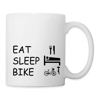 Marathon Triathlon Running Jogging Biking Cycling - Mug - white - Right