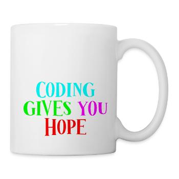 Le codage vous donne de l’espoir 4 - Mug blanc - blanc - Droite