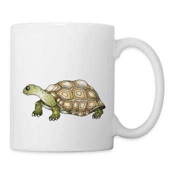 Tortue - Mug blanc - blanc - Droite