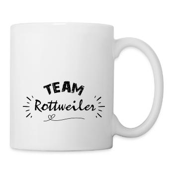 Team Rottweiler, idée cadeau pour ami des chiens - Mug blanc - blanc - Droite