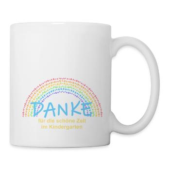 Kindergarten Verabschiedung Schulkind Einschulung - Tasse - Weiß - Rechts