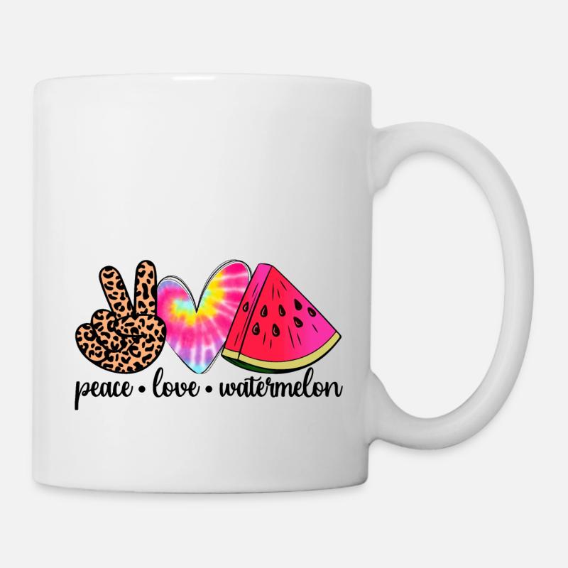peace love - Tasse - Weiß