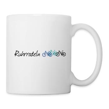 Ruhrradeln - Tasse - Weiß - Rechts