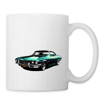 Vintage Racing Classic Car Motiv - Tasse - Weiß - Rechts