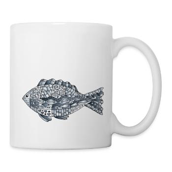 Poisson - Mug blanc - blanc - Droite