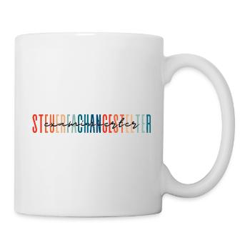 examinierter Steuerfachangestellter -buntes Design - Tasse - Weiß - Rechts