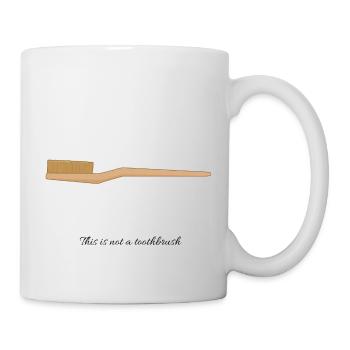 This is not a toothbrush - Mug - white - Right