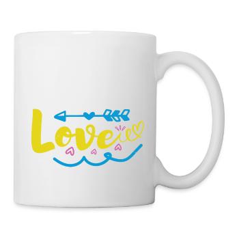 AMOUR Drôle, - Mug blanc - blanc - Droite