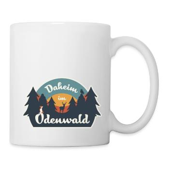 Daheim im Odenwald - Retro T-Shirt - Tasse - Weiß - Rechts