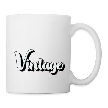 VINTAGE T-shirt - Mug blanc - blanc - Droite