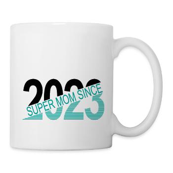 Super Mama seit 2023 - Tasse - Weiß - Rechts