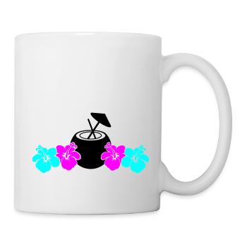 hibiskus kokus - Tasse - Weiß - Rechts