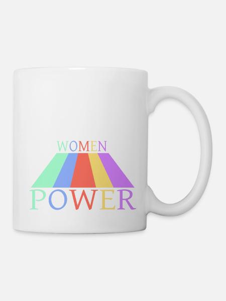 Frauenpower - Tasse - Weiß