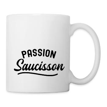 passion saucisson - Mug blanc - blanc - Droite