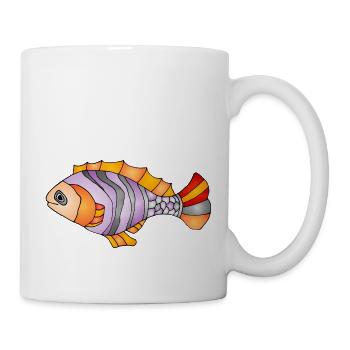 Fisch - Tasse - Weiß - Rechts