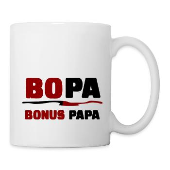 Bonus Papa - Tasse - Weiß - Rechts