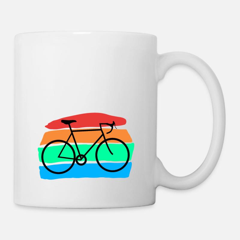 Fahrrad - Tasse - Weiß