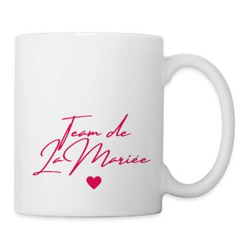 Team de la mariée - Mug blanc - blanc - Droite