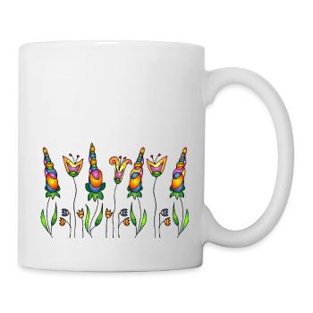 Fleur - Mug blanc - blanc - Droite