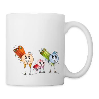 Oiseaux - Mug blanc - blanc - Droite