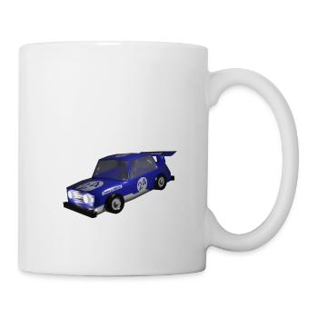 Rennauto - Tasse - Weiß - Rechts