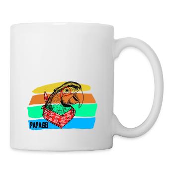 Perroquet - Mug blanc - blanc - Droite