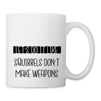signe de paix présent citation heureuse blagues - Mug blanc - blanc - Droite