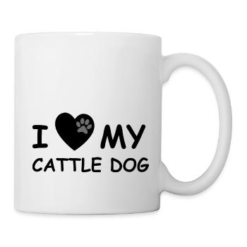 Dog Hund - Tasse - Weiß - Rechts