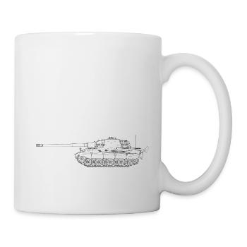 German Panzerwaffe 2 WK Tiger Panzer 1942 Soldier - Mug - white - Right