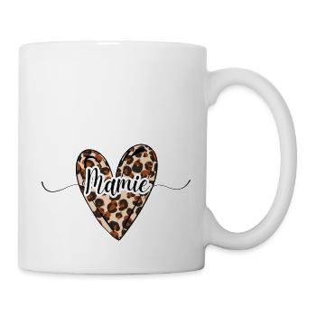 Granny Herz Leopard Trend - Tasse - Weiß - Rechts