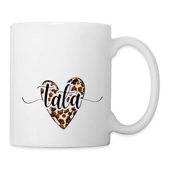 Tata coeur léopard tendance - Mug blanc - blanc - Droite
