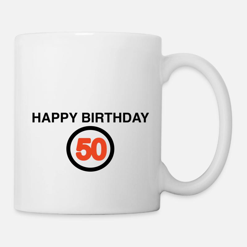 50e anniversaire - Mug blanc - blanc