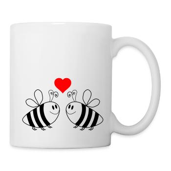 Amour des abeilles 2 - Mug blanc - blanc - Droite