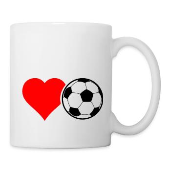 Fußball Football - Mug blanc - blanc - Droite