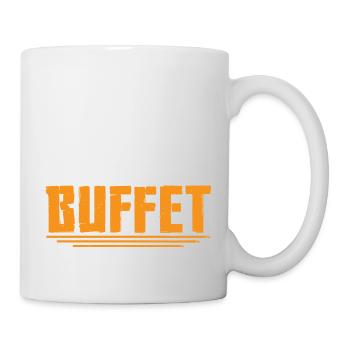 Which Way To The Buffet 34 - Tasse - Weiß - Rechts