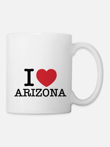 Ich liebe Arizona | Arizona | I Heart Arizona - Tasse - Weiß