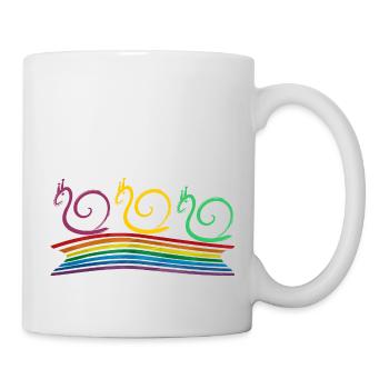 Schnecken - Tasse - Weiß - Rechts