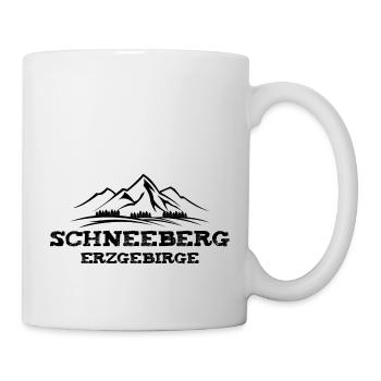 Schneeberg Erzgebirge - Tasse - Weiß - Rechts