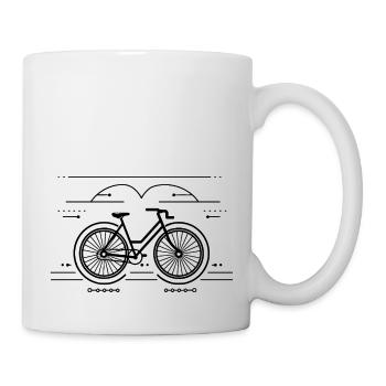 Minimalist bike - Mug - white - Right