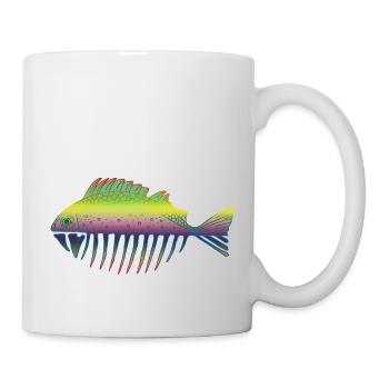 Poisson - Mug blanc - blanc - Droite