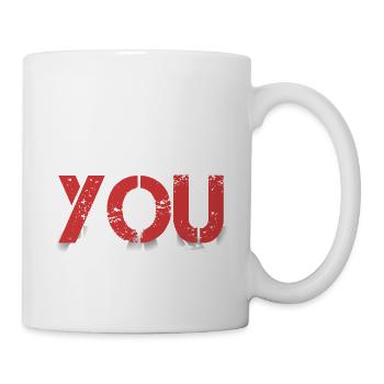 you can - Tasse - Weiß - Rechts