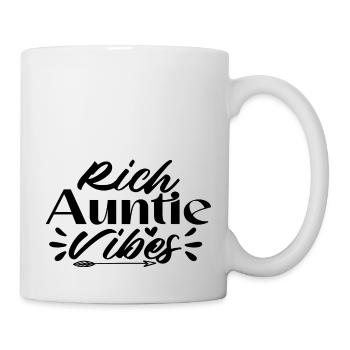 Rich Auntie Vibes - Tasse - Weiß - Rechts
