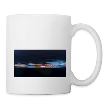 La nuit sur l’autoroute à Berlin - Mug blanc - blanc - Droite
