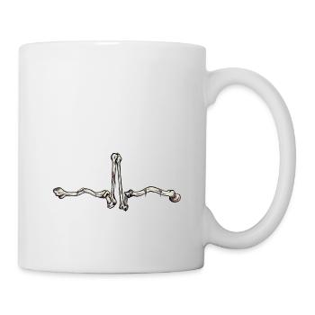 ECG osseux - Mug blanc - blanc - Droite
