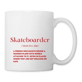Skateboarder Definition - Mug - white - Right
