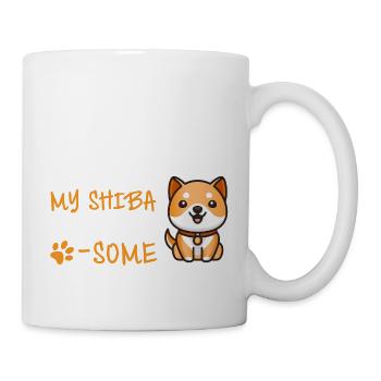 Süßes LIFE'S RUFF BUT MY SHIBA MAKES IT PAW SOME - Tasse - Weiß - Rechts